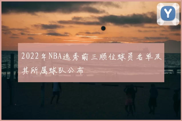 2022年NBA选秀前三顺位球员名单及其所属球队公布